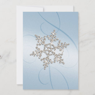 Wedding Elegant Crystal Snowflake Invitation