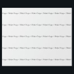 Wedding Elegant Minimalist Calligraphy Black White Wrapping Paper<br><div class="desc">This template can be customised to meet all professional occupations.</div>