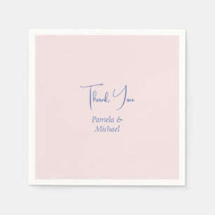 Wedding Elegant Minimalist Classical Thank You Napkin
