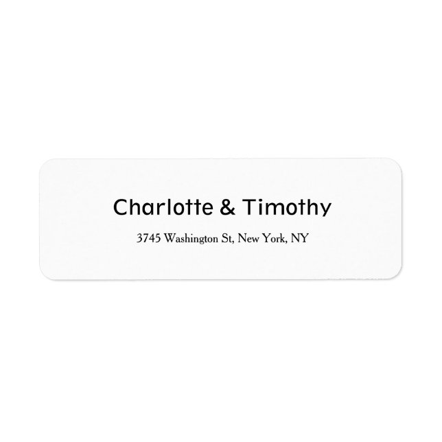 Wedding Elegant Minimalist Creative Black & White (Front)