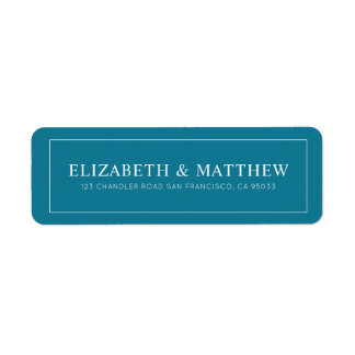 Wedding | Elegant Modern Custom Return Address