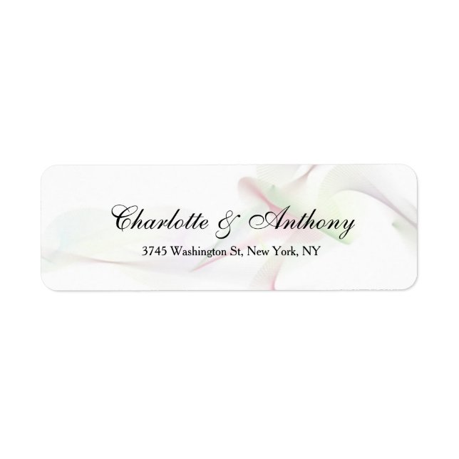 Wedding Elegant Script Creative Abstract Curves (Front)