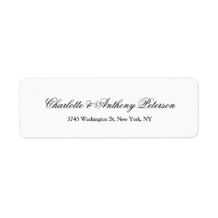 Wedding Elegant Script Creative Black White Family