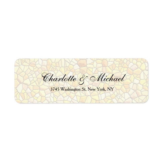Wedding Elegant Script Creative Stone Design (Front)