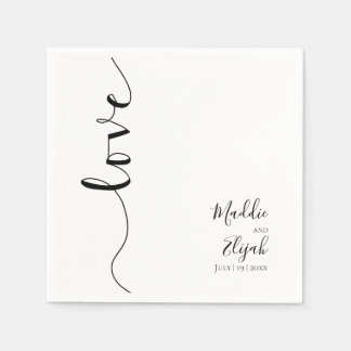 Wedding, Elegant, Simple, Typography, Script, Napkin