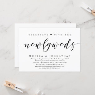 Wedding Elopement, Celebrate With the Newlyweds Invitation