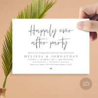 Wedding Elopement Dinner, Happily Ever after Party