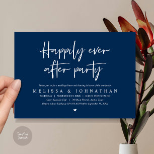 Wedding Elopement Dinner, Happily Ever after Party Invitation