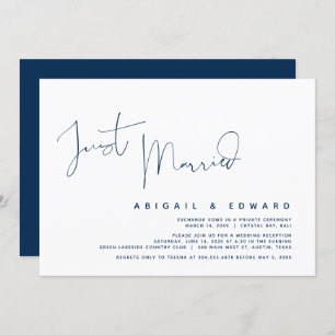Wedding Elopement Dinner Invitation Cards