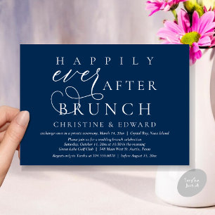 Wedding Elopement, Happily Ever After Brunch Invitation