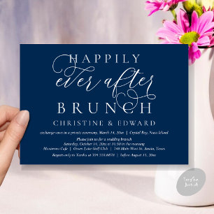 Wedding Elopement, Happily Ever After Brunch Invitation