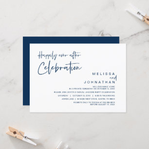 Wedding Elopement, Happily Ever After Celebration Invitation
