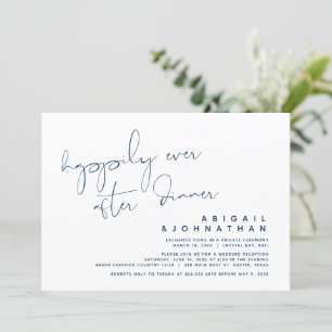 Wedding Elopement, Happily Ever After Dinner Invit Invitation
