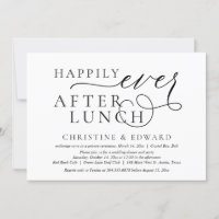 Wedding Elopement, Happily Ever After Lunch
