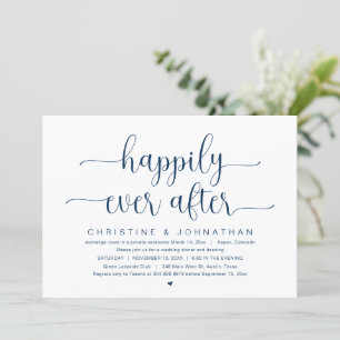 Wedding Elopement, Happily Ever After Party Invitation