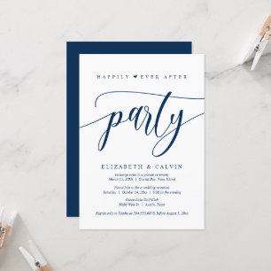 Wedding Elopement, Happily Ever After Party  Invitation