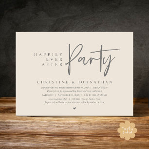Wedding Elopement, Happily Ever After Party Invitation