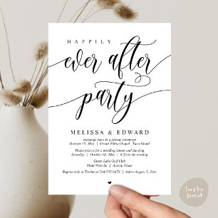 Wedding Elopement, Happily Ever After Party  Invitation
