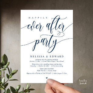 Wedding Elopement, Happily Ever After Party Invitation