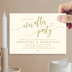 Wedding Elopement, Happily Ever After Party Invitation