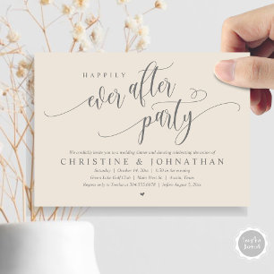 Wedding Elopement, Happily Ever After Party Invitation