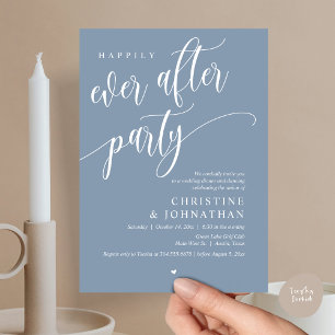Wedding Elopement, Happily Ever After Party Invitation