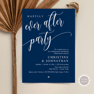 Wedding Elopement, Happily Ever After Party Invitation