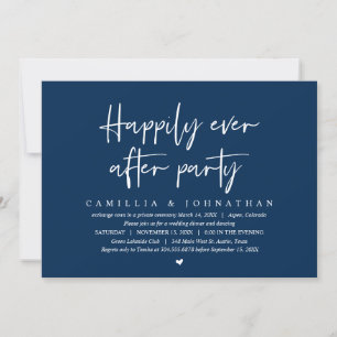 Wedding Elopement, Happily Ever After Party Invitation