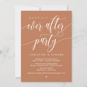 Wedding Elopement, Happily Ever After Party Invitation