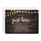 Wedding Elopement, Nothing Fancy Just Love Invitat