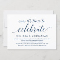 Wedding Elopement, Now it's time to celebrate Invi