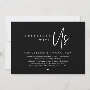 Wedding Elopement Party, Celebrate with us Invitation