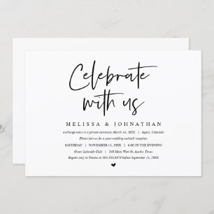Wedding Elopement Party, Celebrate with us Invitation