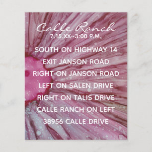 Wedding Enclosure Card Turquoise and Lavender
