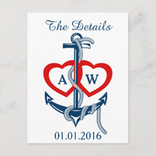 Wedding enclosure card Wedding information card