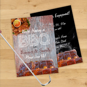 Wedding Engagement BBQ Party Invitation