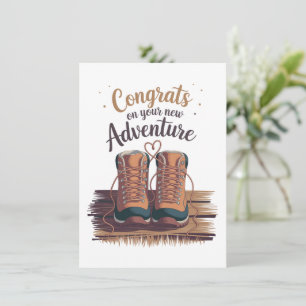 Wedding Engagement Congrats On Your New Adventure  Card
