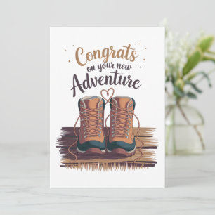 Wedding Engagement Congrats On Your New Adventure  Holiday Card