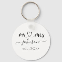 Wedding Engagement Heart Mr Mrs Personalised Name