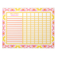 Wedding Engagement Organiser Tracker Planner Notes