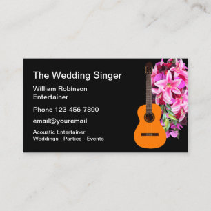 Wedding Entertainer Business Cards
