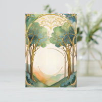 wedding entrance forest art nouveau