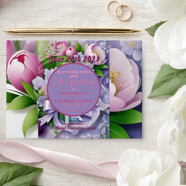 Wedding Env. 6a Violet(Horizon F)RFPMDesigns©️2024 Envelope (Wedding)