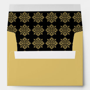 Wedding Envelop Art Deco Gold Envelopes