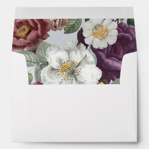 Wedding Envelope Bloom Butterfly Floral Vintage