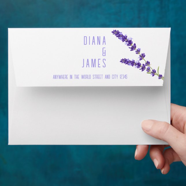 Wedding Envelope in lavender colour (Hand)