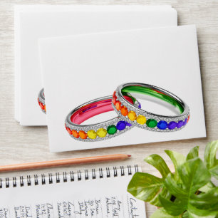 🌈 Wedding Envelope Intertwined in Pride