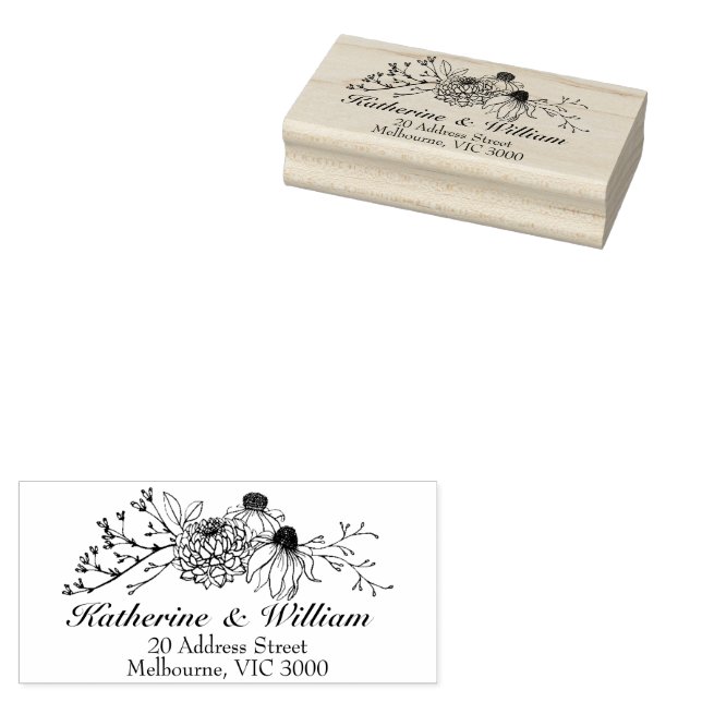 Wedding Envelope return address stamp (Stamped)