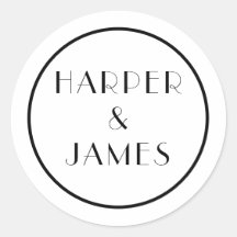 Wedding Envelope Seal in a Parisian Style