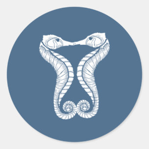 Wedding Envelope Seal   Seahorses  